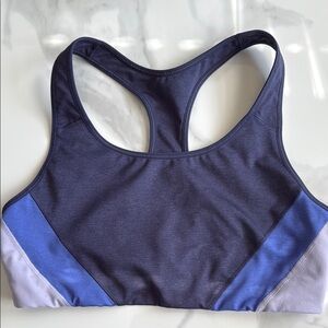 Old Navy Blue Sports Bra with Racerback Design